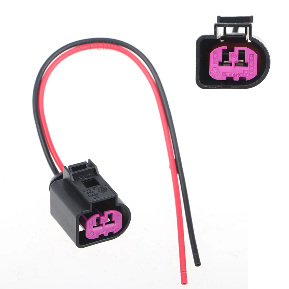 

1x For VW Beetle Golf Tiguan Audi A3 A4 A6 Q7 Temperature Sensor Connector Plug Horn Socket Wiring Harness Accessories