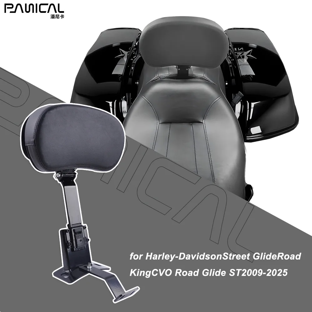 

PANICAL for Harley Davidson 2009-2025 CVO Road Glide ST Road King Special Street Glide Motorcycle Backrest Driver Backrest