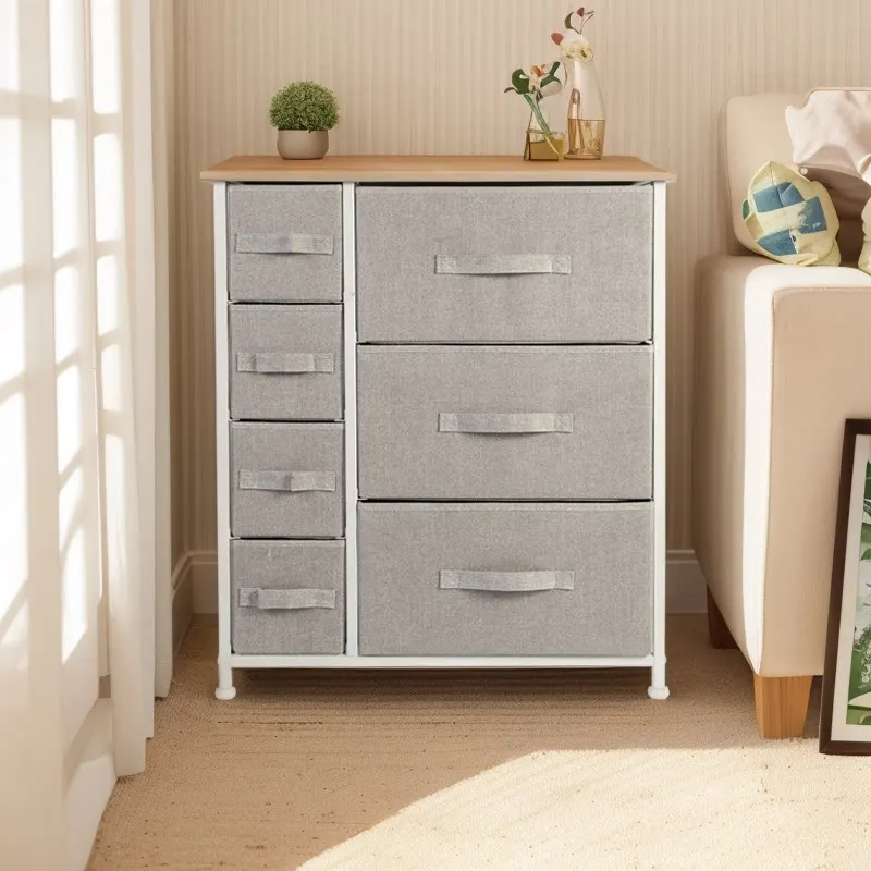 Linan 7 drawers non-woven bra debris dustproof storage Chest of drawers multifunctional home floor to ceiling bedroom bedside