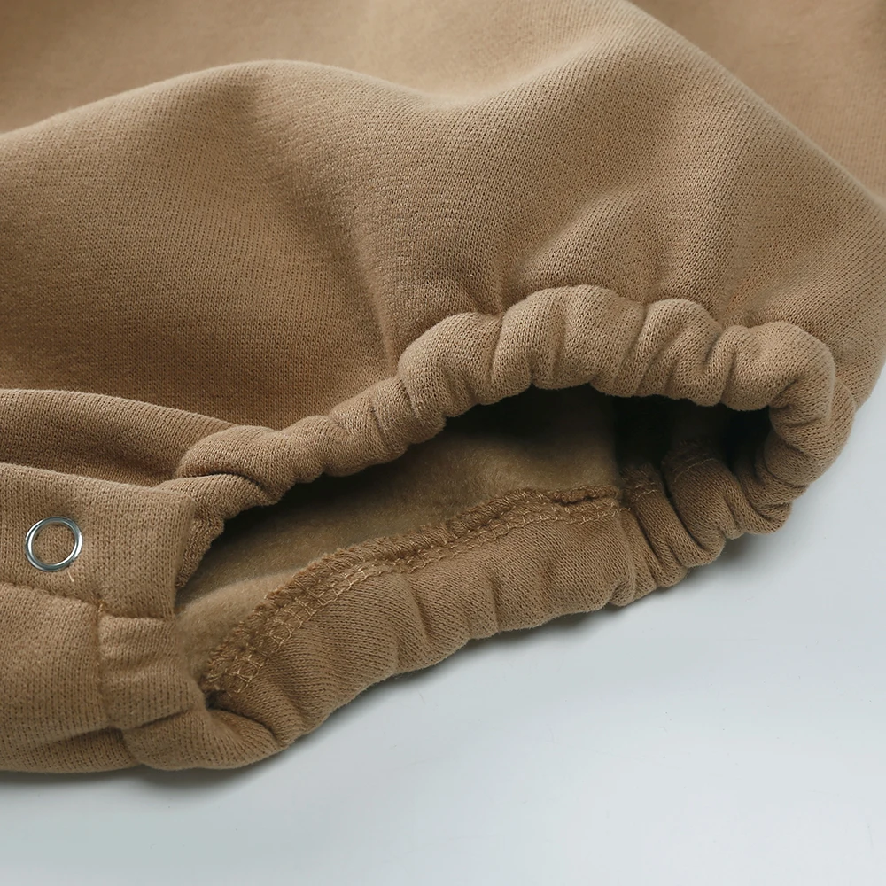 2026 Neugeborenen Baby Strampler Baby Mädchen Jungen Stickerei Kleidung Dicke Säuglingsspielanzug Solide Baumwolle Langarm für 3 M-24 M – Detail 10