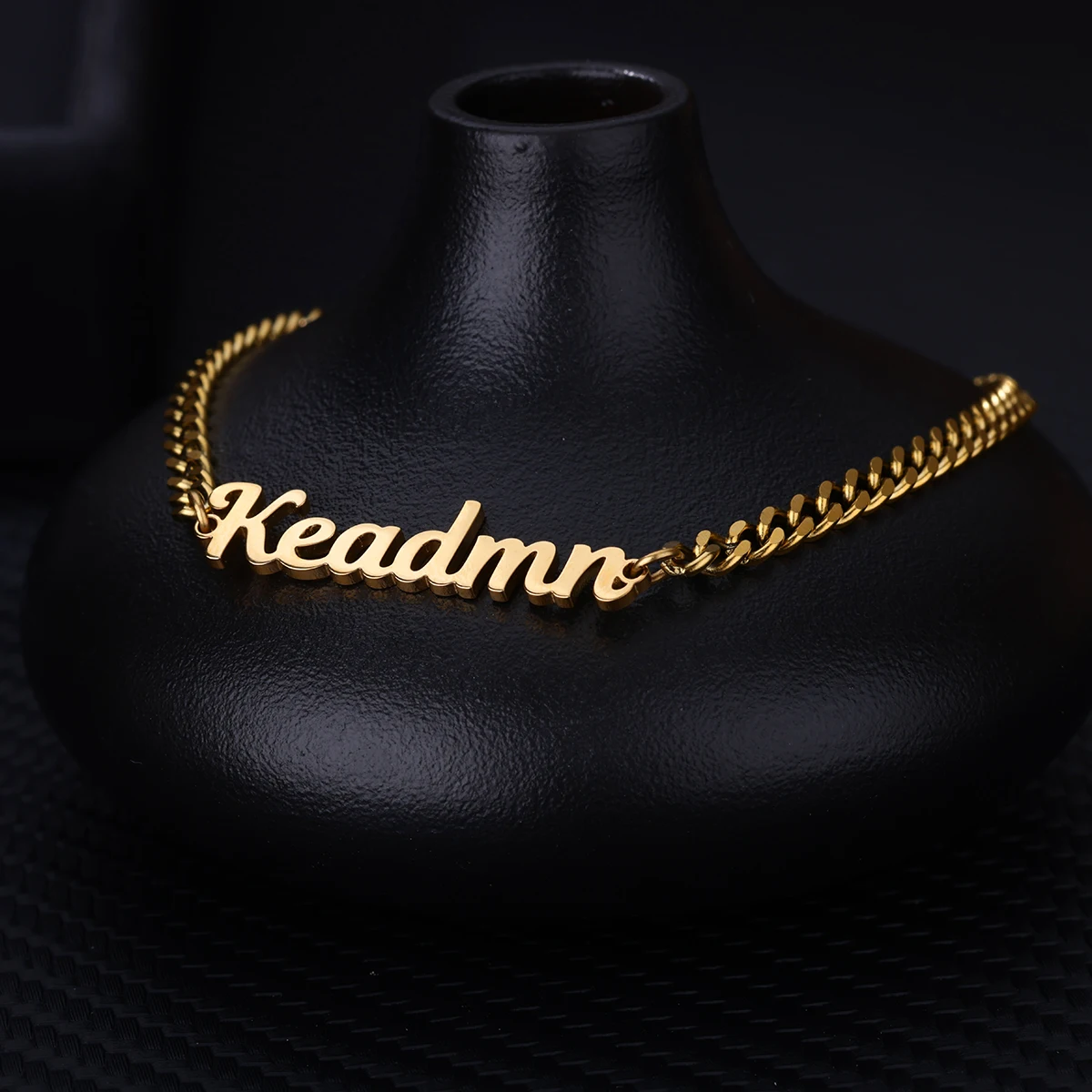 Custom Name Anklets For Women Stainless Steel Thick Cuban Chain Customized Ankle Bracelet Female Personalized Leg Foot Jewelry