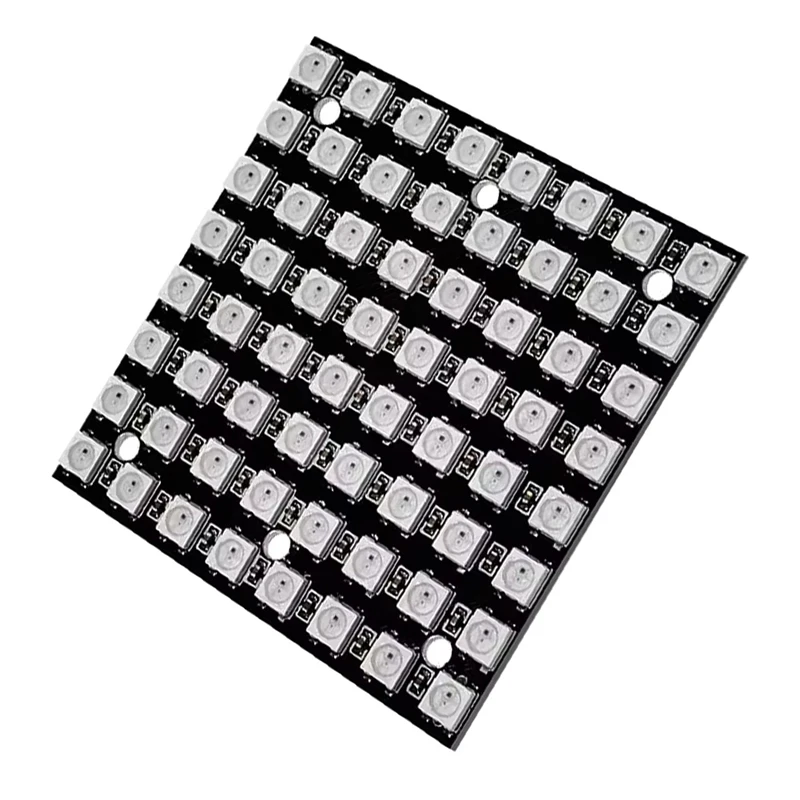 TKOH-WS2812 LED 5050 RGB 8X8 Светодиодная матрица WS2812B 8X8 64-битная полноцветная светодиодная лампа 5050 RGB Панель освещения