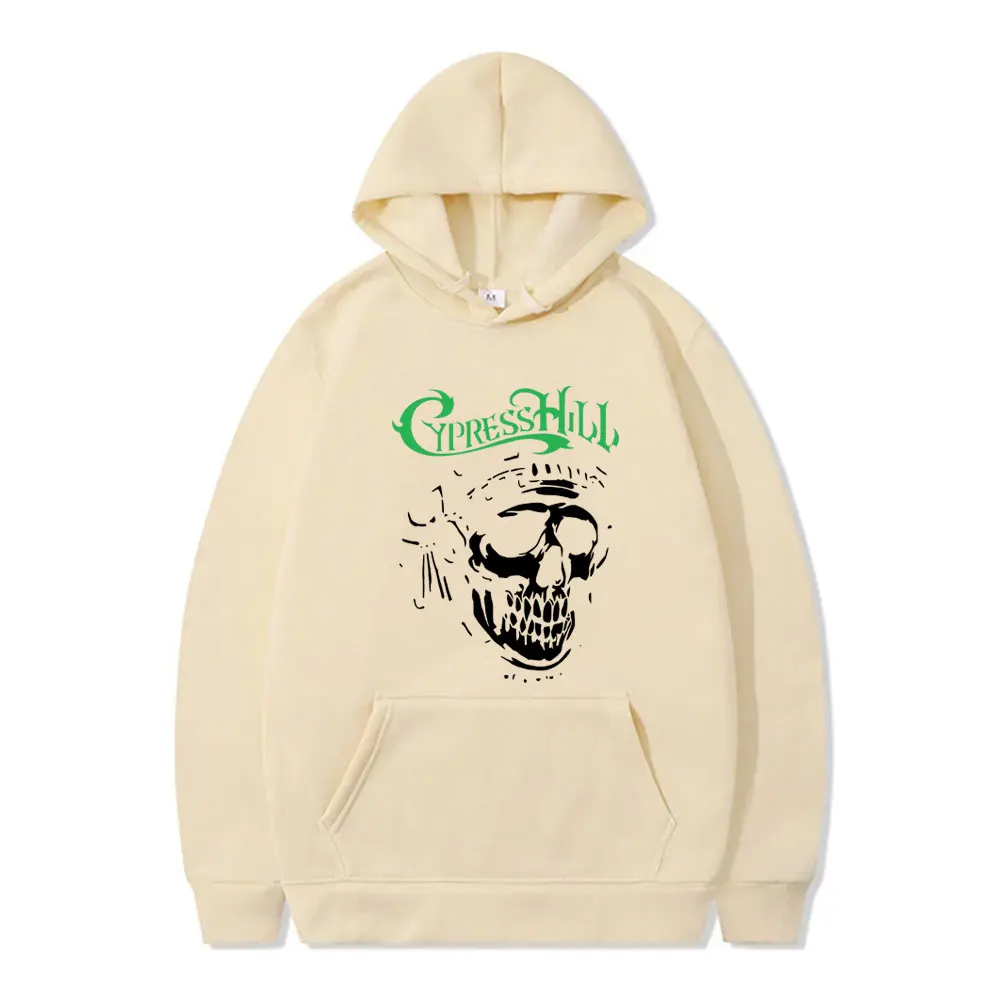 Rapper Cypress Hill Skeleton Graphic Hoodie Men Women Hip Hop Fashion Oversized Streetwear Male High Quality Fleece Sweatshirt