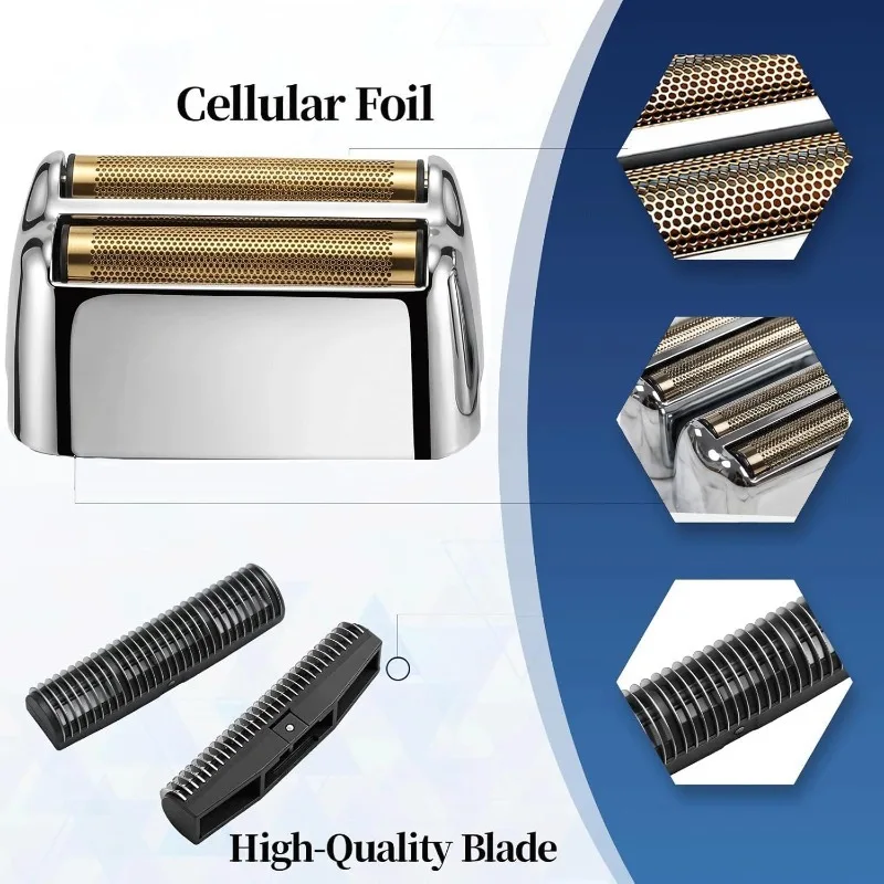 Men's Replacement Foil and Cutters for BaBylissPRO Double Foil Shaver Replacement Foil for BaBylissPRO FXFS2 Shaver