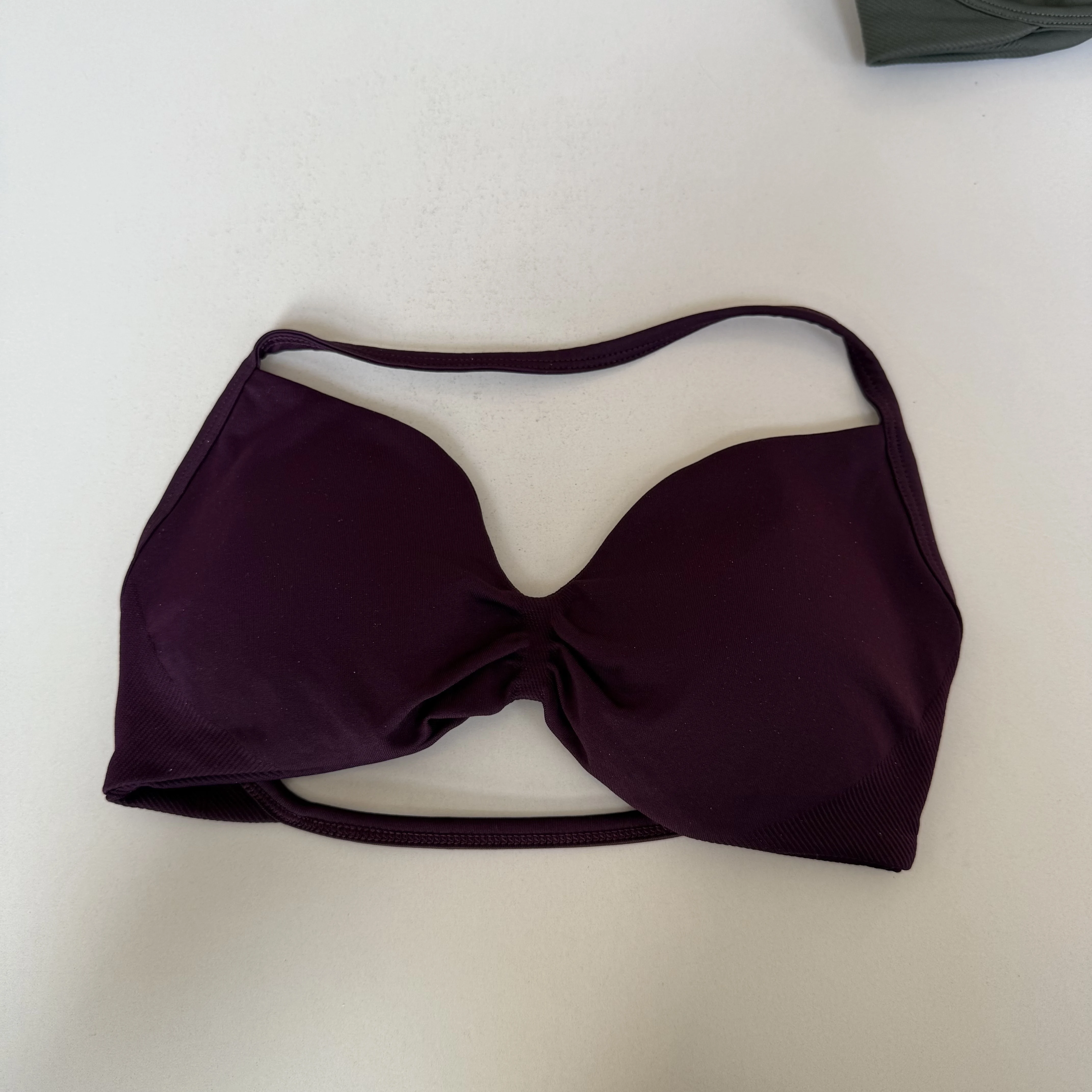 Sexy Neckholder-Sport-BH mit schönem Rücken, hoher Taille, pfirsichfarben, Shorts-Anzug, Pilates, Yoga-Weste, Trainings-Fitness-BH-Set – Detail 17