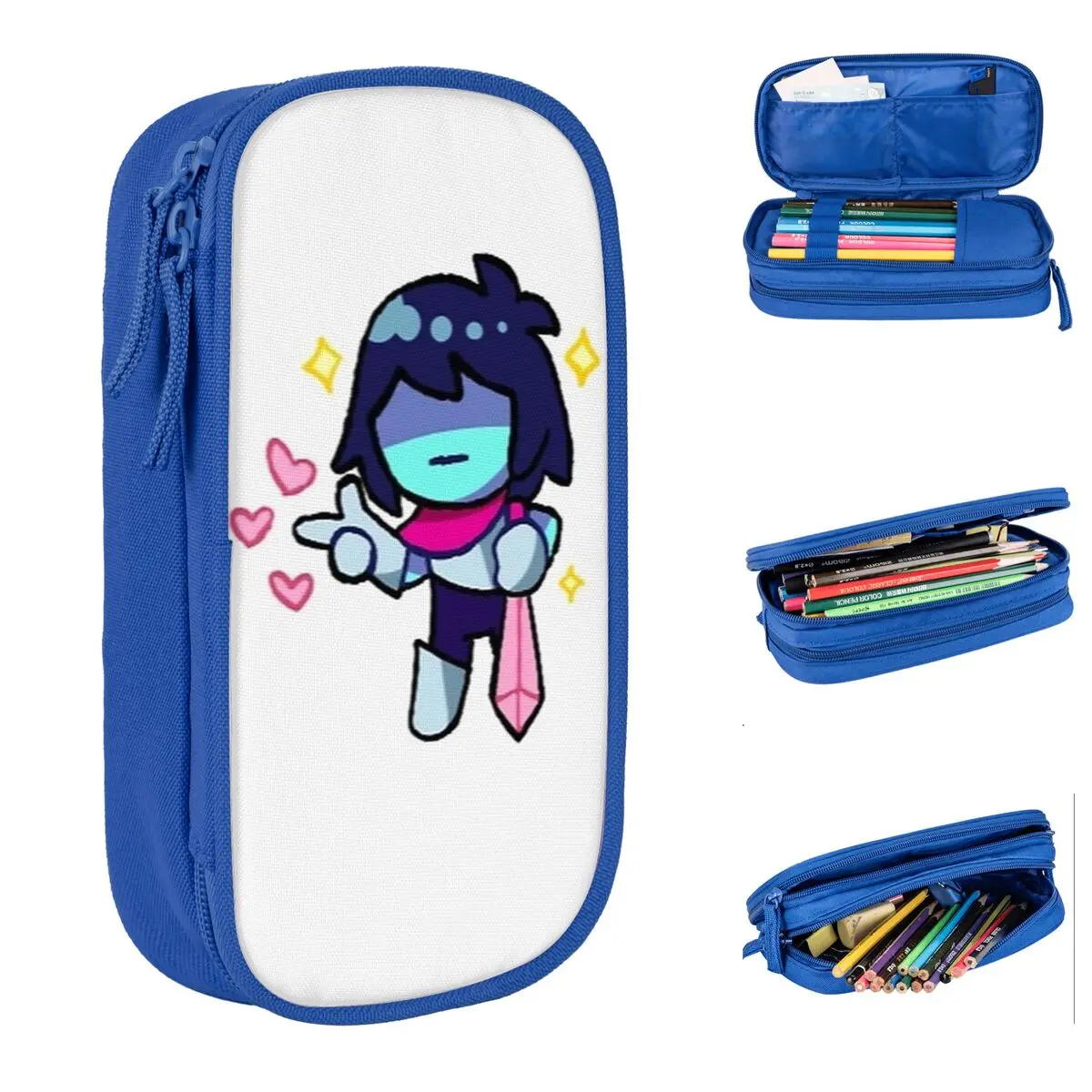 

Deltarune Tiny Darkworld Kris Pencil Case Pen Holder Bag for Student Big Capacity School Supplies Cosmetic Pencilcases