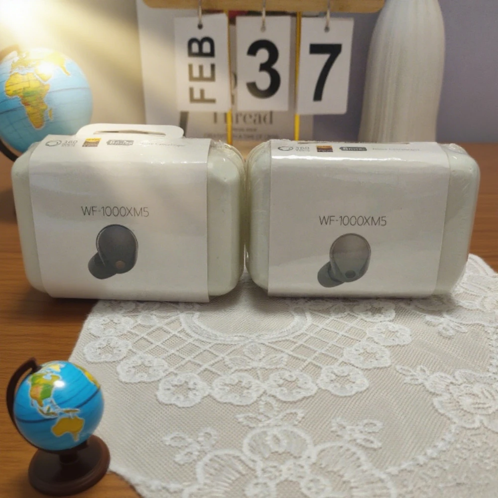 Earphone Bluetooth Nirkabel Mini WF-1000XM5 Trendi dan Cantik, Earphone Musik Bluetooth In-Ear