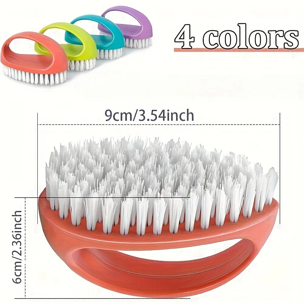 4-pack heavy-duty nail brush,featuring sturdy for deep clean