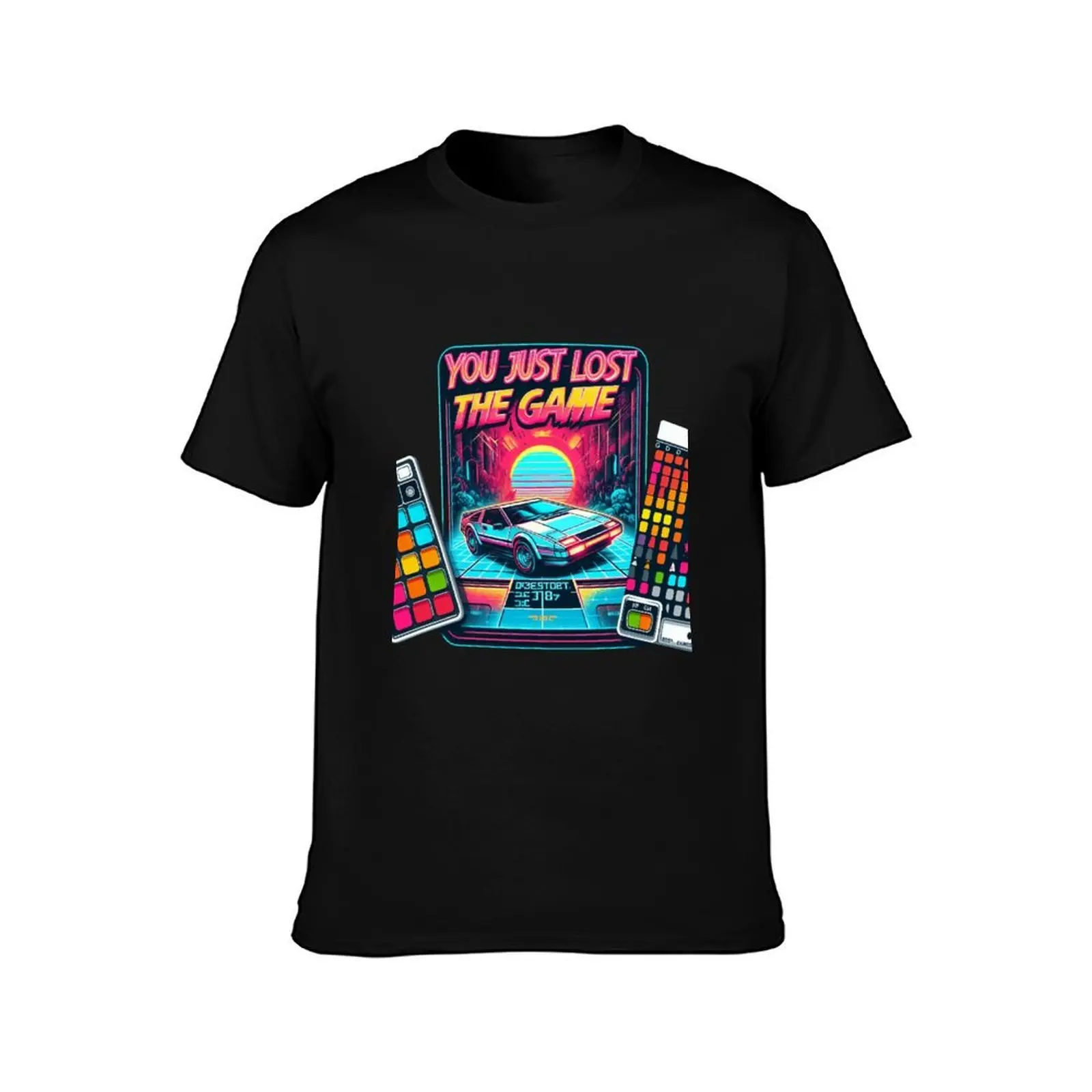 Eternal Defeat: you just lost the game T-Shirt, Summer Casual Cotton Tee, Oversized Streetwear Tops, Vintage Graphic Print