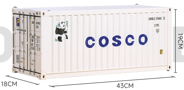 1/14 Scale 20 Foot Container Display Box with LED Light Fits for TAMIYA Hercules Truck Trailer