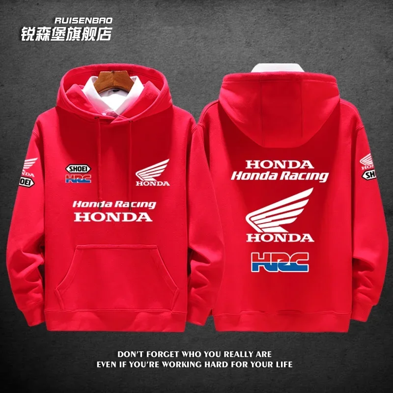 سترة Honda Factory Racing Team Gold Wing للرجال والنساء للخريف والشتاء، بلوفرات رياضية عصرية