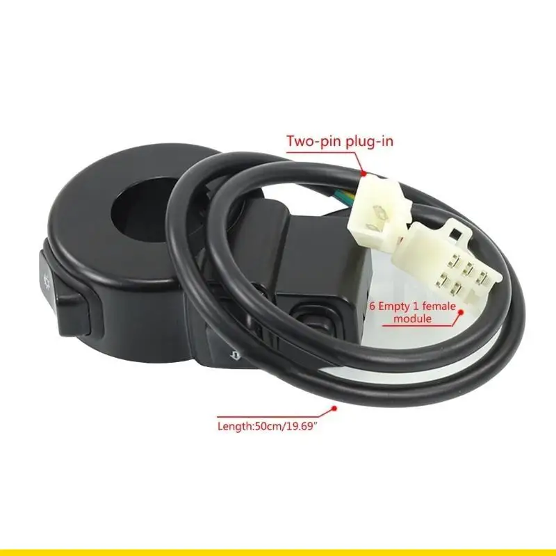 SZCH Motorcycle Handlebar Switch Handlebar Switch Control Motorcycle Handlebar Light Switch Push Button on off Switch ABS
