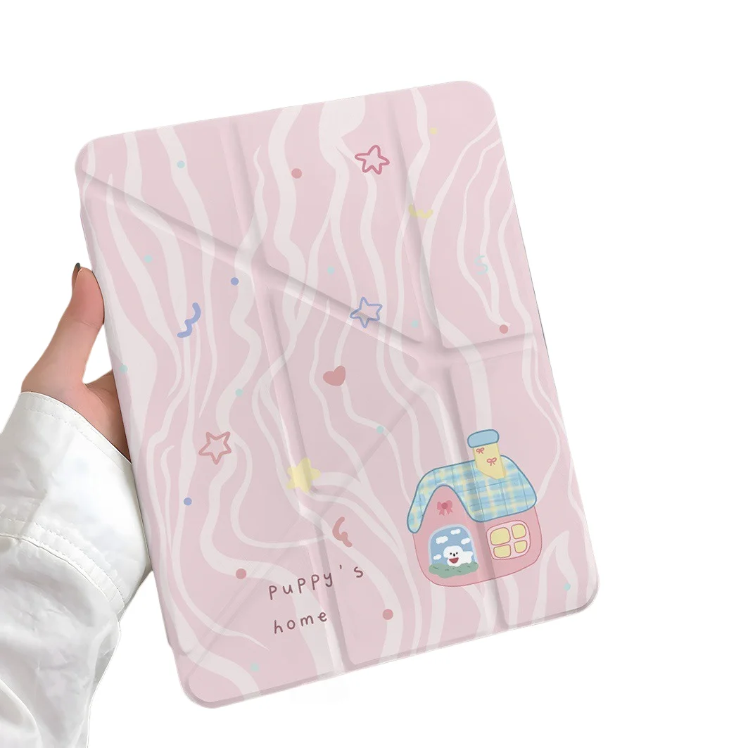 

Чехол для планшета Puppy's Home Pen Slot для Mini7 6, iPad Pro 2024 2022 2021 2020 2019 2018 2017 11 10 9 8 7 6 5 Air7 6 5 4 3 2 1 Cover