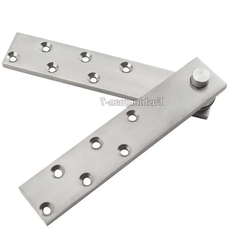 HOT 10PCS Stainless Steel Heavy Duty Door Hinges 360° Rotary Invisible Hidden Door Pivot Hinges Up and Down Mount Door Shaft