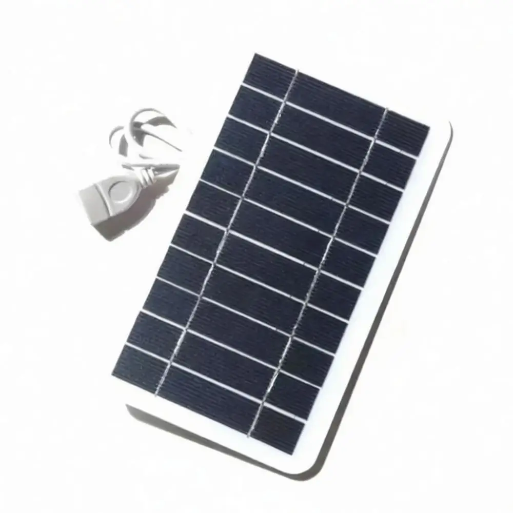 Emergency Power 5V 2W Solar Panel Portable USB Charger Waterproof Module For Outdoor Camping Travel Electronics Energy Supply