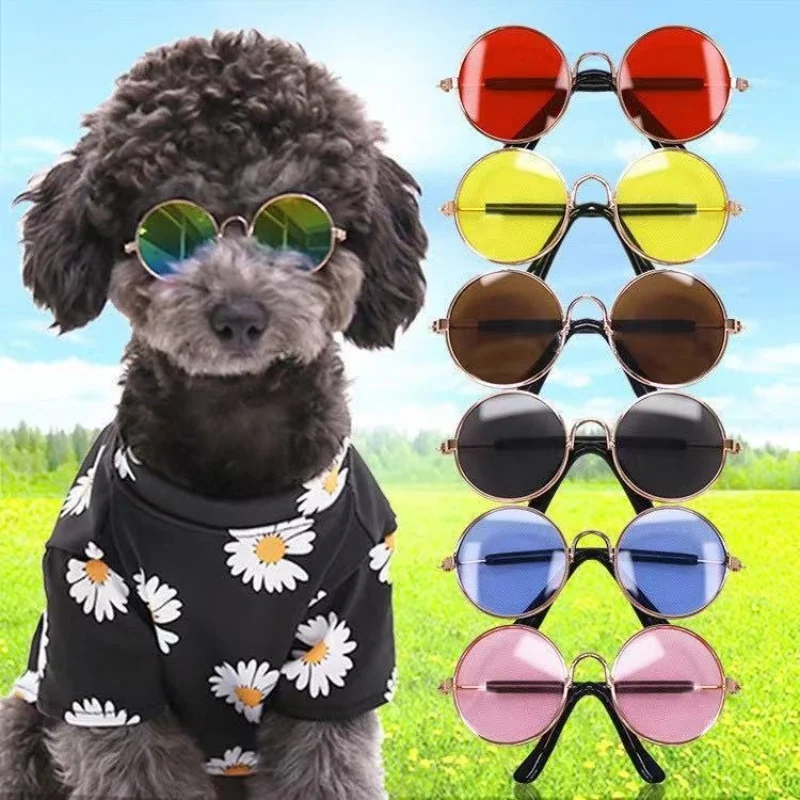 Rutschfeste Sonnenbrille für Katzen & Kleine Hunde Haustier-Zubehör Welpen-Kätzchen-Cosplay-Kostüm Niedliche Tier-Brillen Foto-Requisiten – Detail 1