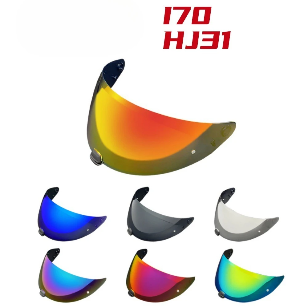 

HJ31 Electroplated Helmet Lenses for HJC I70 I10 Full Helmet Lenses Are UV Protection HD Illusion for Day and Night