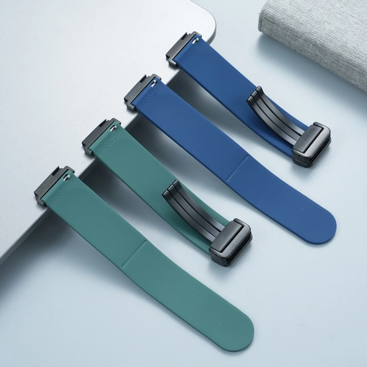 AE1200 Magnetic Buckle Silicone Strap For Casio AE-1200WH AE-1300 WS1600 Sports Waterproof Rubber Watch Band Quick Release 18mm view 3