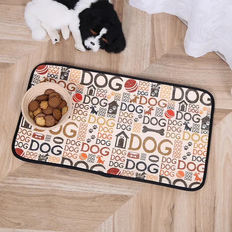 

Pet Feeding Mat-Absorbent Dog Food Mat-Dog Mat for Food and Water-No Stains Quick Dry Dog Water Dispenser Mat-Pet Supplies