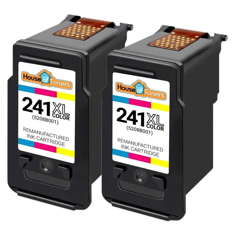 2pk CL241XL CL-241 XL ตลับหมึกสีสำหรับ Canon PIXMA MX392 MX432 MX439 MX452