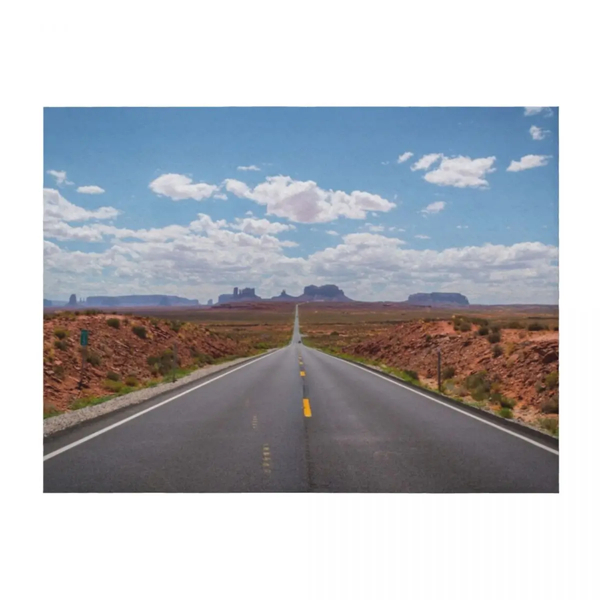 

Highway 163, Monument Valley Utah Throw Blanket Kid'S Picnic Sofa Hairys Blankets
