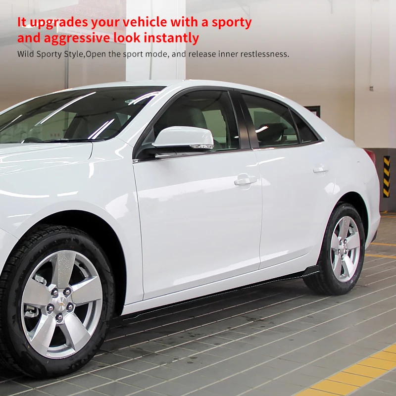 

Для Chevrolet Malibu 2012-2018 автомобильные боковые юбки, удлинители, комплект разветвителей, рокер, защита от царапин, крылышки, аксессуары для бампера, ABS