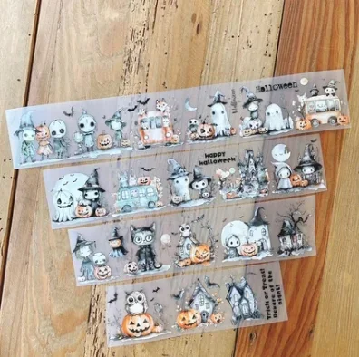 1 Loop New Festival Halloween Cat Town Animals Hot Air Balloon Washi Pet Tape