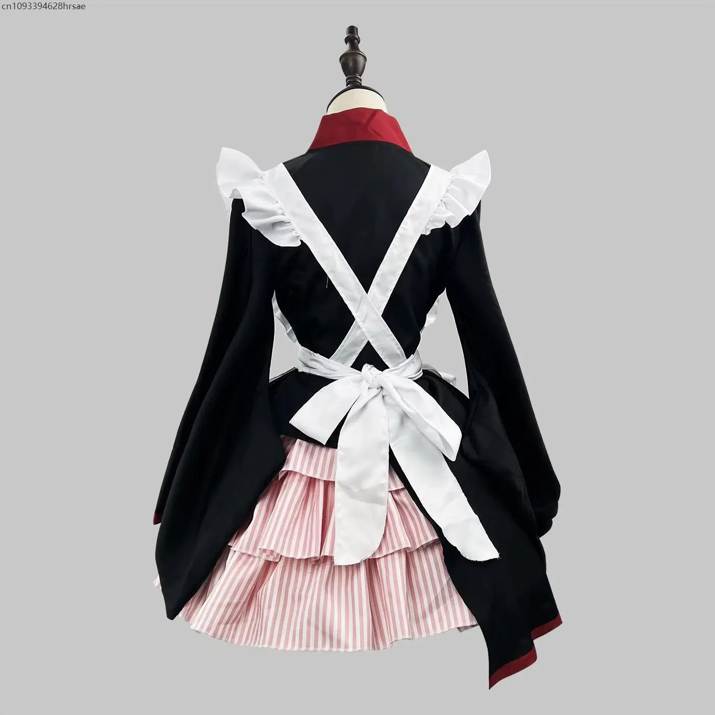 

2025 Japanese Style Maid Dress Anime Lolita with Apron Kimono Women Long Sleeved Dress Carnival Cosplay Costume