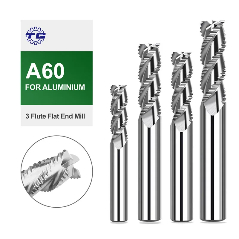

TG A60-S3/3 Slot Flat End Mill A60 Series Aluminum Alloy Roughing Mill