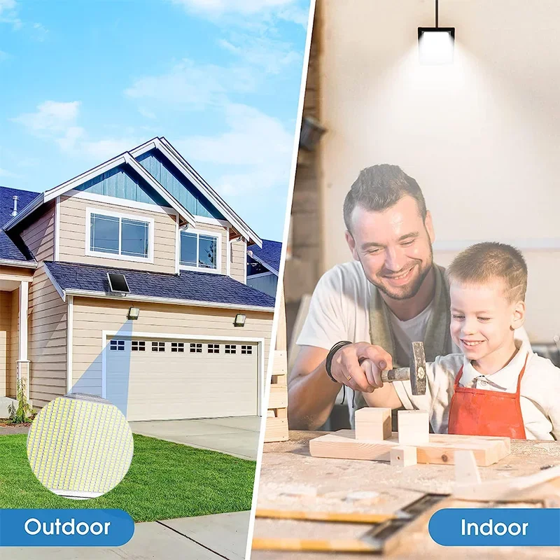 2 head LED Flood Lamp Street Wall Solar LED Solar Light Outdoor Remote Control Waterproof For Garden Path Landscape Spotlight