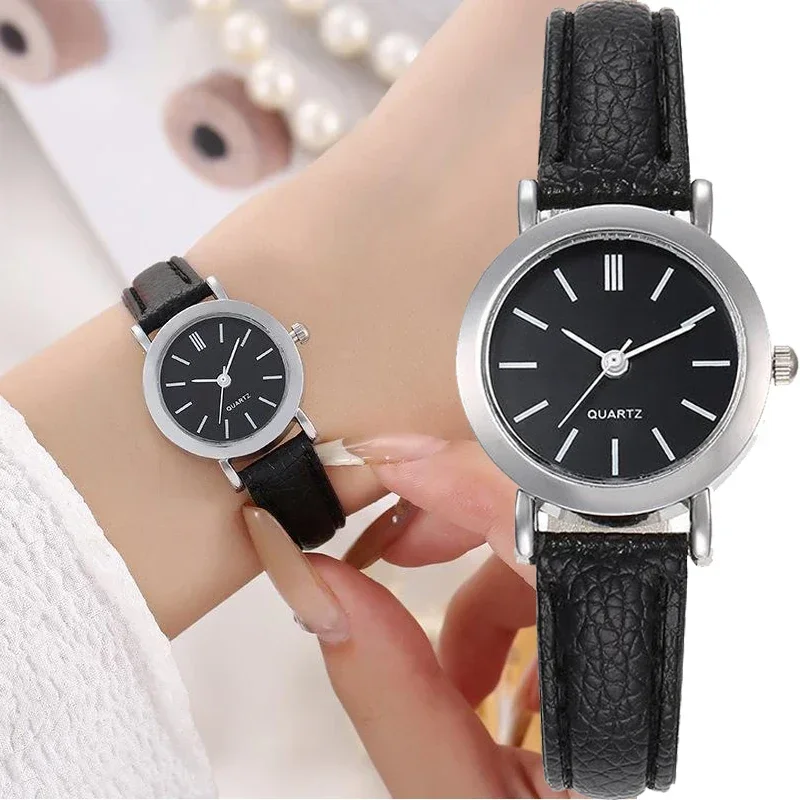 Moda damska zegarek prosty zegarek na co dzień w stylu retro skórzany pasek zegarek kwarcowy zegarki damskie męskie prezent Relojes Para Mujer