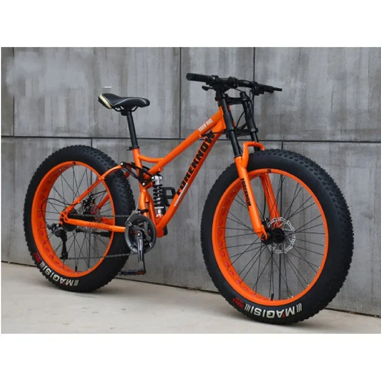 Popular New Beach Cruiser 24'' 26'' 4.0 New Design Mountain Bike Type Off-road Fat Tires Snow Mountain Bicycle