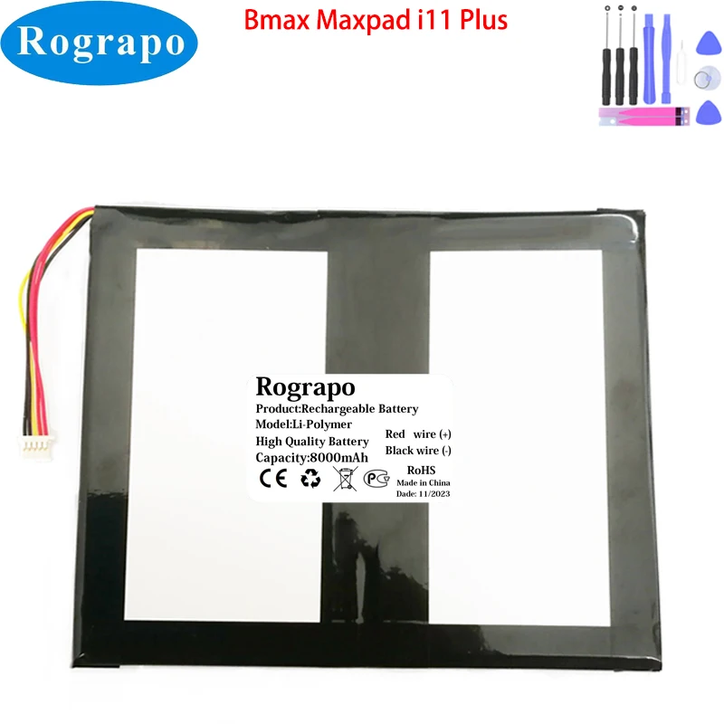 

New 3.8V 8000mAh Tablet PC Battery For BMAX MaxPad I11 Plus 4G + Free Tools