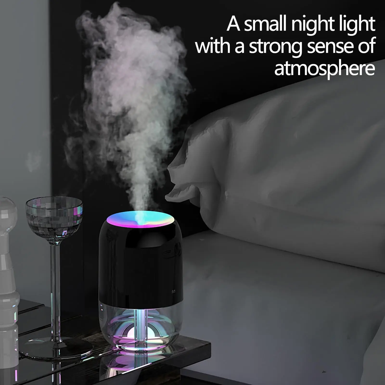 Portable Mini Humidifier For Colorful Cool Mini Humidifier Aromatherapy Essential Oil Diffusers USB Personal Desktop for Car