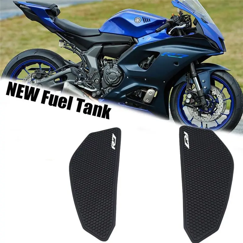 AC76-Motorcycle Fuel Tank Pad For YZF R7 YZFR7 2021-2022 Knee Grip Traction Pad Tank Non-Slip Protector Stickers