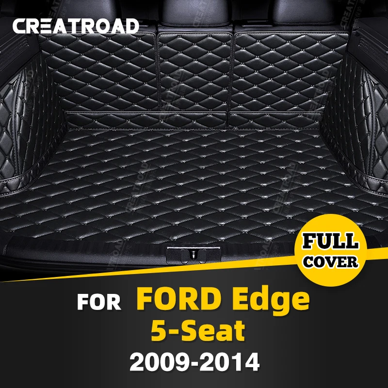 

Auto Full Coverage Trunk Mat For Ford Edge 5-Seat 2009-2014 13 12 11 10 Car Boot Cover Pad Interior Protector Accessories