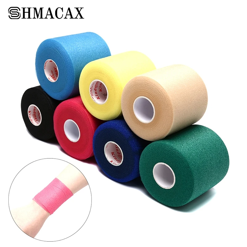 1 Rolle Schaum Baumwolle Haut Film selbst klebende elastische Bandage Ellbogen Knie Haut Maske Film Schaum Unter wickel Sport für Sport band