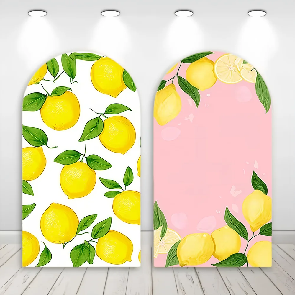 

Lemon Bride to Be Arch Backdrop Cover Yellow Fresh lemon Bridal Shower Baby Birthday Party Decor Wedding Photozone