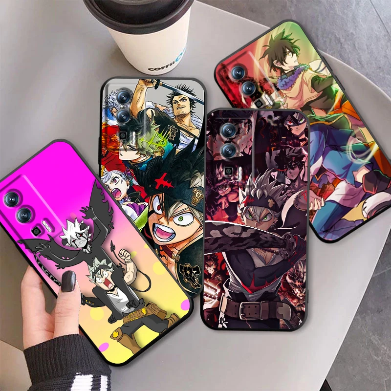 

Black Clover Anime Cool For Xiaomi Redmi 9A 9C 9AT 10C 9 9T 10 12C 13C 8 12 K60 A1 K50 K40 5G Black Funda Phone Case