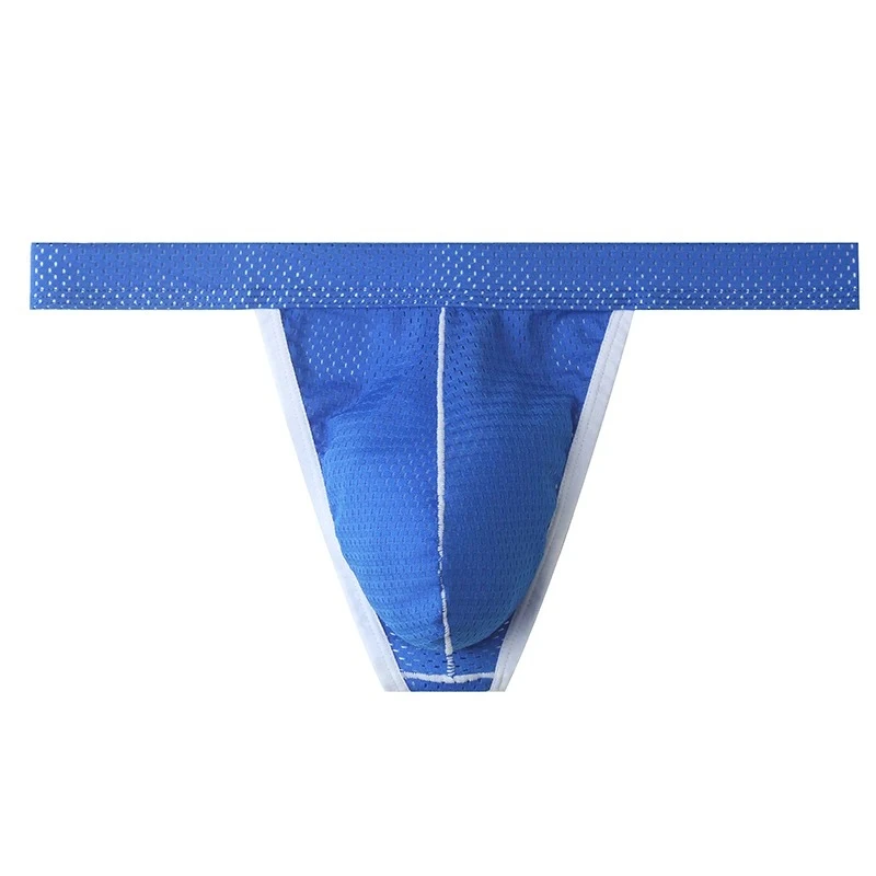 

Men's Mesh Thong Underwear, Low-rise Sexy G-string Ice Silk T-back Panties Stretch Breathable Comfortable See-through Underpants