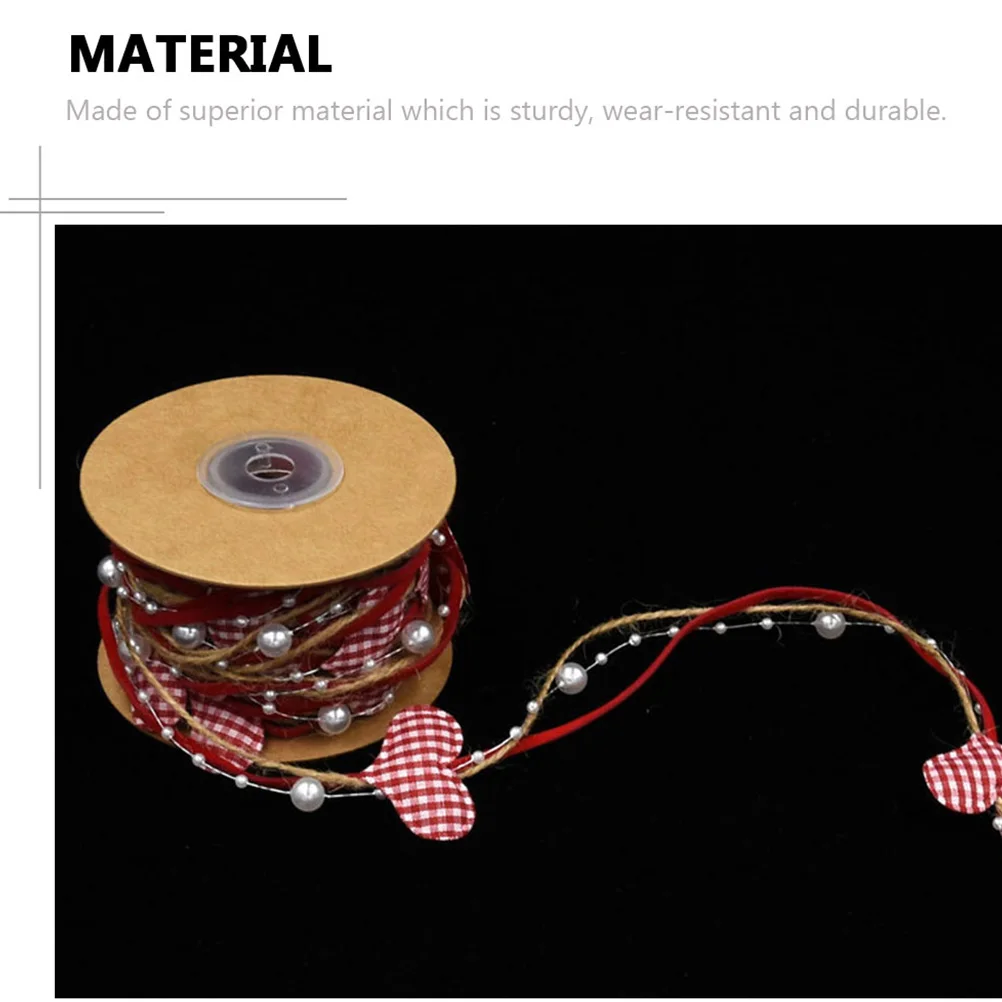 

1 Roll 150Cm Beads Chain Ribbon Decorative Flower Packaging Diy Craft Ribbon Gift Wrapping Scrapbooking Lightweight