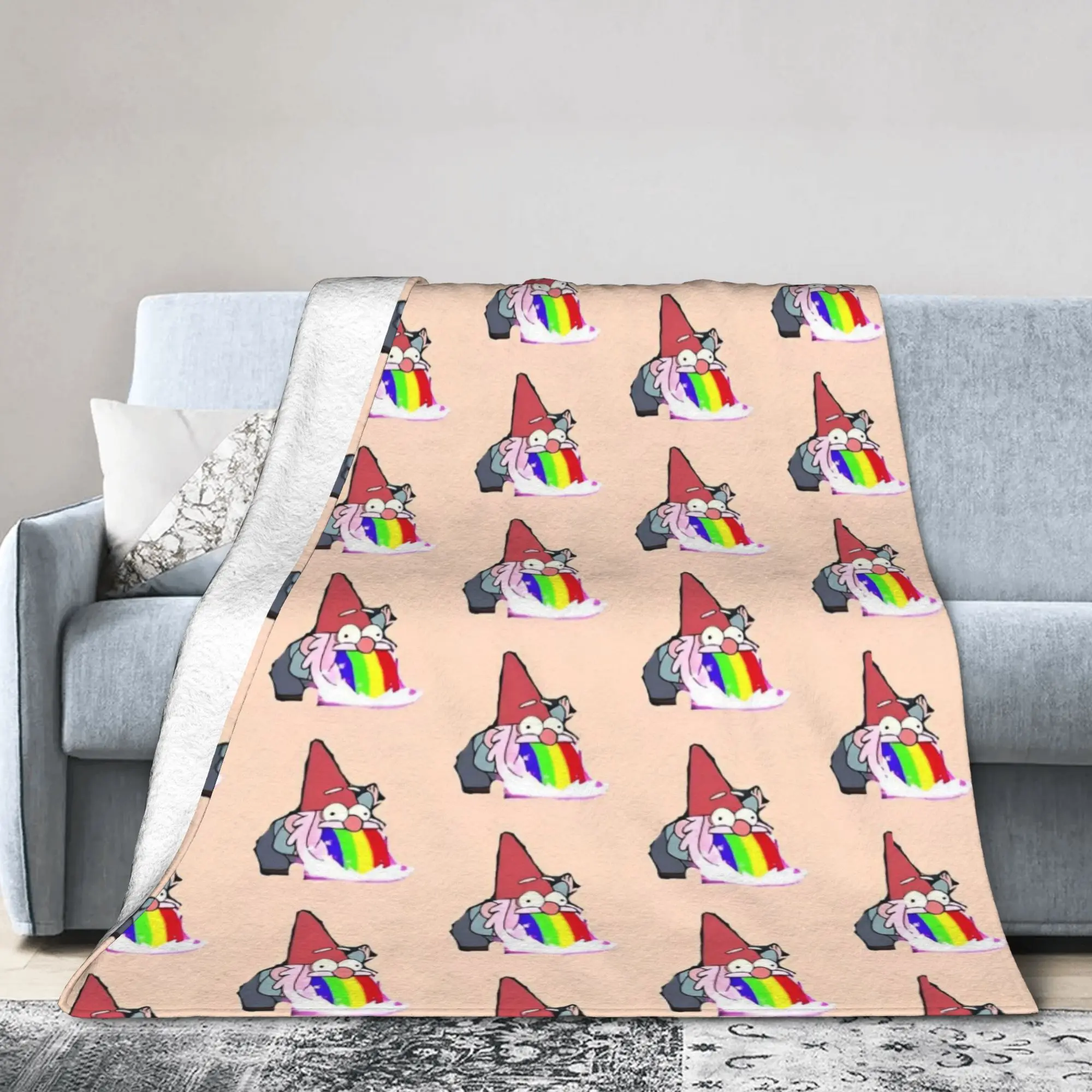 أنيمي الكرتون الجاذبية يقع بطانية الصوف الخريف/الشتاء المحمولة فائقة النعومة رمي بطانية للفراش السفر لحاف #3