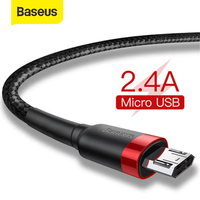 Baseus Micro Fast Charging USB Cable For Xiaomi Redmi Reversible 0.5M 1M 2M 3M Micro USB Charger Data Cable For Samsung Phones