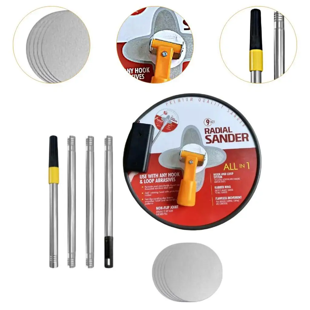 Drywall base with 5 grinding sheets Handheld Professional Polierschlebuft tool