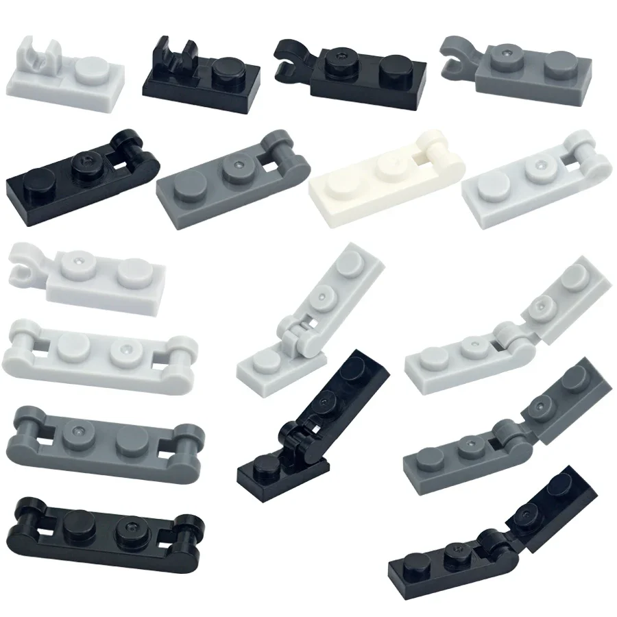 MOC Part Assemble Plate Special 1x2 with Handles Thin Brick Clip DIY Building Block Kid Toy Compatible 63868 92280 60478 18649