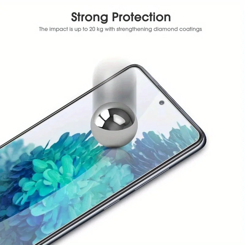 4er-Pack für Samsung Galaxy S20 FE / S20 FE 5G Displayschutzfolie aus gehärtetem Glas, kratzfest, blasenfrei, ultrabeständig – Detail 6