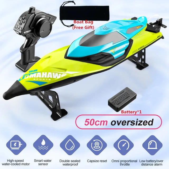 リモートコントロールボート,50cm,70km/h,高速,2.4g,200m,リセット