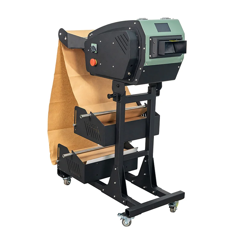 رائجة البيع NP-EC380 صديقة للبيئة كرافت ورقة وسادة ماكينة تعبئة الفراغ حل التعبئة والتغليف تقليل التعبئة والتغليف البلاستيكية