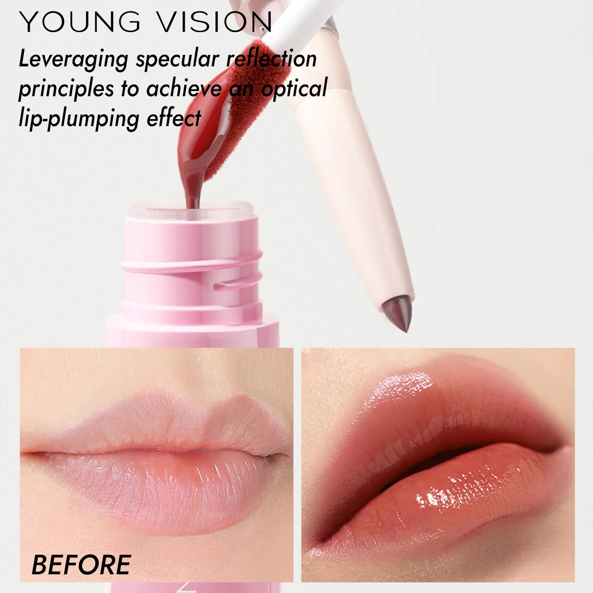 6-kleuren lipliner met twee uiteinden + Lipgloss spiegel hydraterende gradiënt Lip Tint, Matte Finish, Velvet Liquid Lipstick