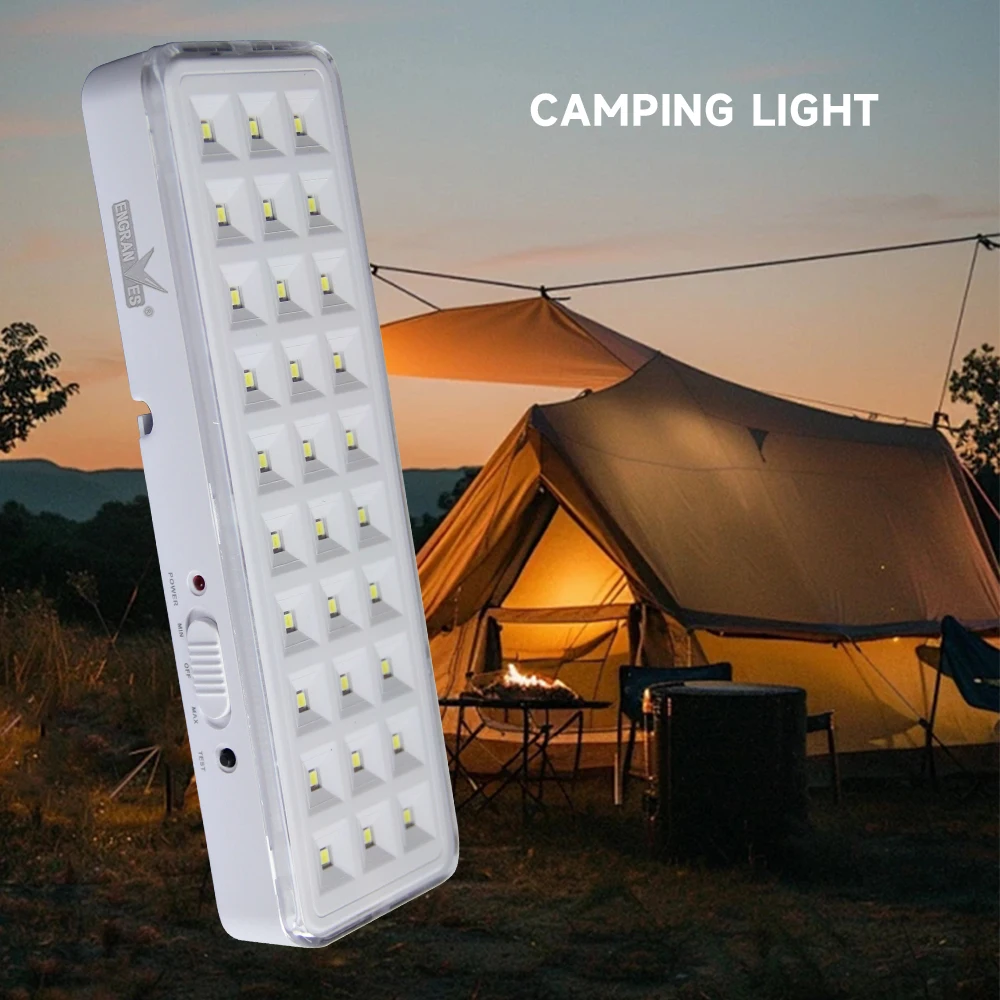 30LED Portable Handheld Light Hanging Tent Lamp Outdoor Lantern Night Emergency Lighting 2 Modes Rechargeable Camping Light